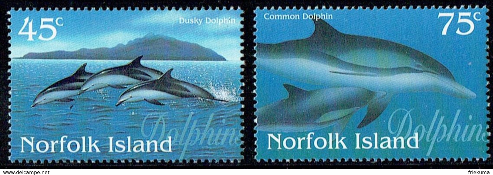 Dunkler Delphin
